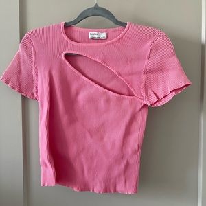 Bershka cut out cropped top